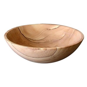 Round Shape Light Brown Color Wooden Material Luxury Serving <b>Bowls</b> for Sale Salad Serving <b>Mango</b> <b>Wood</b> <b>Bowl</b> - Product Image 1