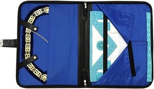 Masonic Regalia Smart Briefcase for <b>Apron</b> and Chain Collar Soft Handle <b>Black</b> MB014 Quality - Product Image 3