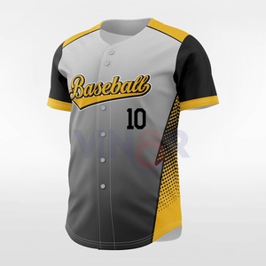 Camisetas de Béisbol con Botones al por Mayor 2025 para Hombre, Camisetas de Softbol de Manga Corta, Camisetas de Béisbol Personalizadas con Servicio OEM - Product Image 1