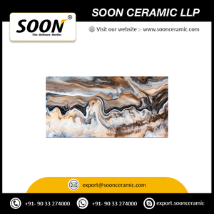 Carreaux de sol en porcelaine mate Soon Rustic Floral 600x1200mm antidérapants et résistants aux acides pour usage extérieur en hôtel - Product Image 3