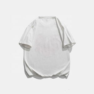 เสื้อยืดสีทึบลายปักผ้ากำมะหยี่แบบมืออาชีพโลโก้ออกแบบได้ตามต้องการใส่สบายคุณภาพสูง - Product Image 5