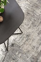 Tapis moderne, doux et élégant, à motif gris, en laine, fourrure et coton, fabriqué à la machine, écologique, adapté aux animaux domestiques, pour la maison, le salon, la porte ou la prière