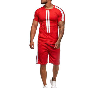 High Street Men's Plus Size Winter Streetwear Chándal Bordado Estampado Pantalones de chándal transpirables Camiseta Pantalones cortos Conjunto Servicio OEM - Product Image 2