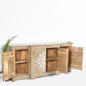 T-shaped Top <b>Sideboard</b> (Brown Distressed) - Product Image 2