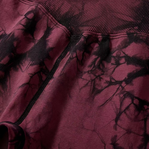 Nuevo Tie Dye Seamless Peach Hip Yoga Pantalones Cintura alta Legging Entrenamiento Spandex Poliéster Deportes Gimnasio Medias Mujer Leggings - Product Image 5