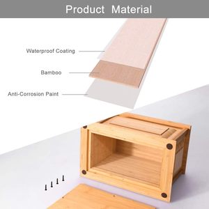 Urna de madera Urnas profesionales de bambú para cenizas humanas Entierro de adultos-Urnas de cremación (bambú) - Product Image 2