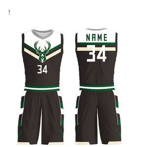 Venta al por mayor de uniformes de baloncesto personalizados en blanco y negro de talla grande sublimación uniformes deportivos - Product Image 1
