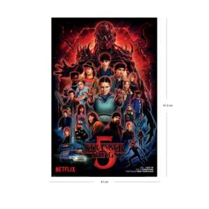 Stranger Things Staffel 5 <b>Poster</b> Modern Design 61x91,5 cm Wall Art Paper Material - Product Image 2