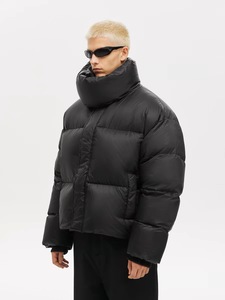 Chaqueta Cortavientos Personalizada OEM, Chaqueta Acolchada con Cuello, Chaqueta de Invierno para Hombre, Chaqueta Acolchada de Algodón, Ligera, Envío DDP - Product Image 3