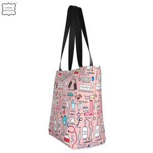 Sac fourre-tout en toile personnalisé sac à poignée en coton sacs à main fourre-tout en toile pour femmes sacs à main en toile en toile de coton biologique à la mode pour filles sac fourre-tout à bandoulière - Product Image 4