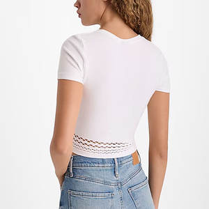 2024 camiseta informal ajustada a la moda para mujer, gran oferta, Manga corta barata, cuello redondo con decoración de botones para el verano - Product Image 3