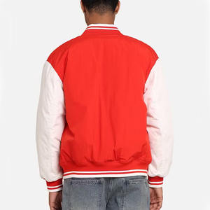 LOW MOQ Wholesale Custom Cotton Button up Mens <b>Sherpa</b> Jackets for Winter Mens Plus Size Custom Baseball Varsity Jackets Men - Product Image 6