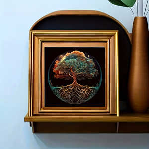 Nuevo Kit de Pintura de Diamantes 5D DIY, 1 Pieza, con Diseño de Atardecer y Árbol Grande, para Decoración del Hogar - Product Image 2