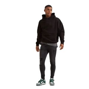 Wholesale Unisex Hoodie 100% Cotton Blank Hoodie for Men High Quality Stringless Heavy <b>Weight</b> Fleece Hoodies Sweatshirts - Product Image 3