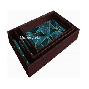 Plateau à nourriture en bois au design admirable, qualité supérieure, taille personnalisée, plateau de service pour bonbons et collations par Home Arts - Product Image 4