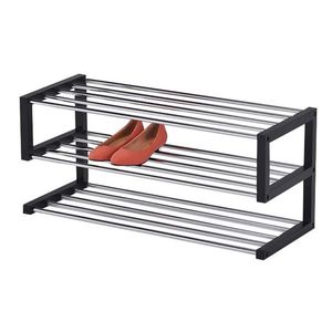 Nuevo Armario de Almacenamiento de Zapatos Económico y Sencillo de Acero Inoxidable METAL WAVE, Multicapa, para el Hogar, Armario para Zapatos con Puerta para Dormitorio, Ensamblaje DIY - Product Image 4