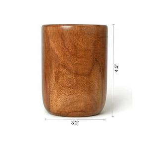 Verre à boire en bois naturel 100% écologique Produit de haute qualité Verre à café et à jus de bière pour la maison Hôtel et restaurant - Product Image 6