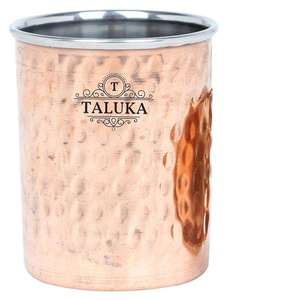 Service de table de haute qualité en acier inoxydable cuivré, comprenant un plateau Thali, un verre, une cuillère, 3 bols, un bol à dessert, service de table moderne - Product Image 6