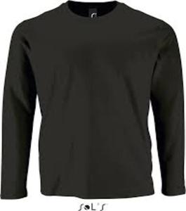 T-shirt décontracté pour homme à col en V, coupe ajustée, manches longues, couleur unie, écologique, séchage rapide, 100% coton biologique, jersey de 180 grammes - Product Image 2
