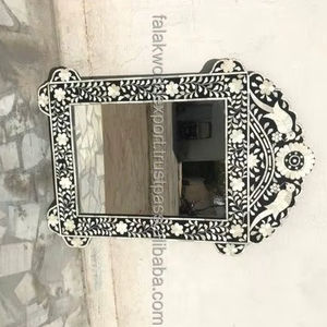 Hand-Crafted <b>MOP</b> <b>Wall</b> Mirror in Multiple Custom Colours for Decorative Purpose From Falak World Export - Product Image 1