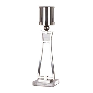 Bougeoir décoratif plaqué noir et or fait main pour la maison mariage et fête bougeoir de Noël festif - Product Image 3