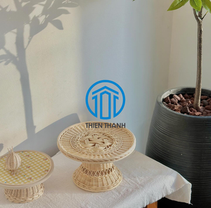 Soporte de ratán natural hecho a mano superventas cakd para decoración del hogar y decoración de fiestas hecho en proveedor mayorista en Vietnam - Product Image 4