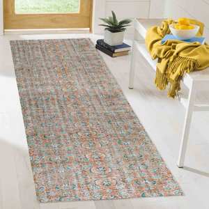 Tapis imprimé floral - Style turc, facile à nettoyer, joli tapis d'entrée, avec poils doux - Product Image 4