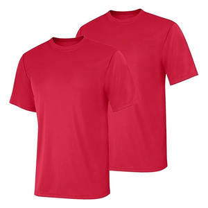 เสื้อยืดคอตตอนคอโอทรงสูงสีพื้น พิมพ์ลายโลโก้ด้วยเทคนิค DTG สกรีน พิมพ์ลายตามสั่งสำหรับผู้ชาย  OEM ปรับแต่งได้ - Product Image 3