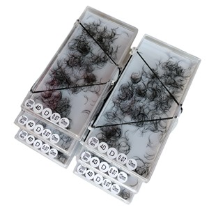 Nouveau et chaud Style coréen Pbt Fiber 1000 Box 0.03mm à 0.20mm 4D ventilateurs de Promade en vrac fabriqués au Viet Nam - Product Image 1