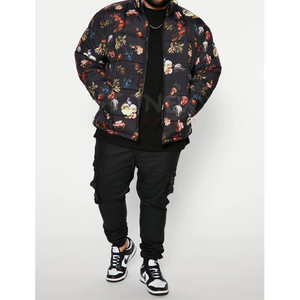 2023 <b>Men's</b> Winter Puffer <b>Jacket</b> with O-Neck High Quality <b>Canvas</b> Casual Outwear Stand Collar and Padded Coat - Product Image 1