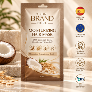 Trattamento per Capelli al Cocco e Avena con Etichetta Privata 20ml |   Trattamento Districante Idratante alla Cheratina |   OEM Spagna - Product Image 1