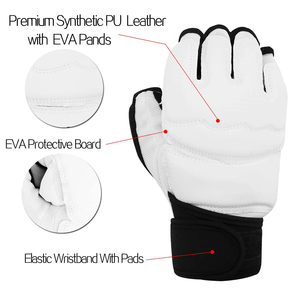 Gants de Taekwondo traditionnels ZARSAH EXPORTS, approuvés pour les tournois, respirants, en cuir professionnel, antidérapants, équipement d'arts martiaux - Product Image 2
