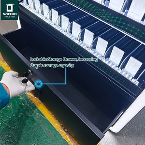 Étagère de présentation de cigarettes et de tabac en métal de grande taille avec éclairage d'ambiance pour les magasins et les supermarchés - Product Image 4