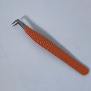 แหนบถอนขนตาด้านบนแบบตรงและโค้งอุปกรณ์ต่อขนตา - Product Image 1