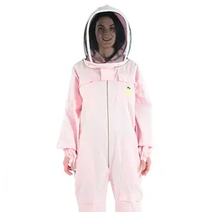 Alico Sports Industry Custom Cotton Coverall hooded beekeeping ventilated beekeepers protective clothing honey bee clothes suit