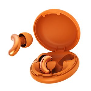 Bouchons d'oreilles réutilisables en silicone EP116, doux, anti-bruit, pour dormeurs latéraux, personnalisables avec étui de rangement - Product Image 2