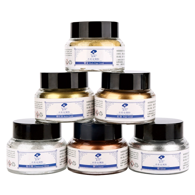 Paul Rubens 6 видов цветов 30 мл профессиональная Травяная Маска Для художник Акварельная Экстра тонкий художник металлический порошок пигмент