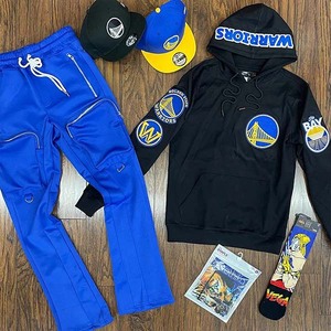 กางเกงยีนส์ผู้ชายทรงสแต็คมีกระเป๋าพิมพ์ลายออกแบบได้ตามที่ต้องการ - Product Image 2