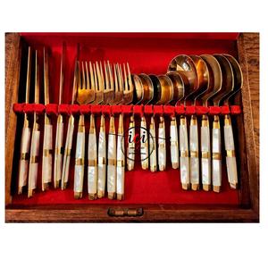 Juego de cubiertos de lujo con espejo 304 de acero inoxidable ecológico para el hogar, boda, cocina, novedad - Product Image 1