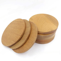 Sous-verres en bois écologiques les plus vendus, design personnalisable, taille moderne, couleur bois naturel, marque Thung Thinh Binh