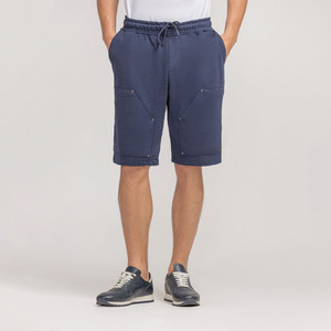 Pantalones Cortos Azul Marino 100% Algodón para Hombre, Multibolsillos, con Tela Personalizable, Estilo Urbano, para Entrenamiento, Hechos en Pakistán - Product Image 1