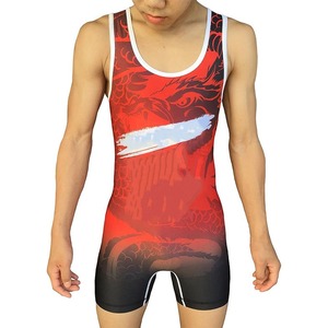 Singlet de Lucha Libre Sublimado Personalizado de la Mejor Calidad, Tela Elástica Antideslizante, Entrega Rápida - Product Image 4