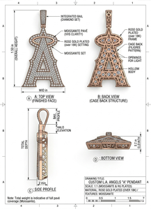 Colgante de Letra Personalizada Tishya Diamond en Plata de Ley 925 con Moissanita Tallada y Microincrustaciones, Chapado en Oro de 18K, Joyería Hip Hop para Hombre y Mujer - Product Image 5