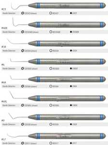 Source d'alimentation manuelle d'instruments chirurgicaux dentaires rigides longs standard de Gracey - Product Image 2