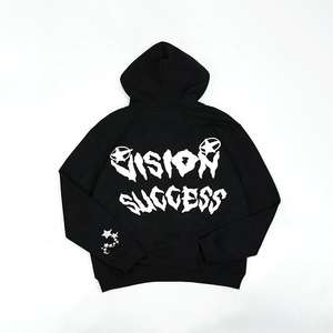 Sweat à capuche de luxe surdimensionné en polaire lourde 100% coton brodé pour l'hiver personnalisé avec graphique pour - Product Image 2