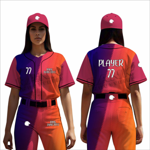 Custom Women <b>Baseball</b> Uniform <b>Set</b> with Team Logo and Breathable Polyester Fabric Premium Quality Women <b>Baseball</b> Jersey and Pants - Product Image 3