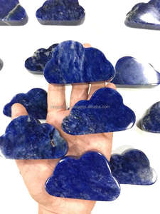 En gros Top Vente Nuage Forme Sodalite Naturel Semi-Précieuse Pierre Sculpture pour Feng Shui Reiki Guérison Méditation Souvenirs - Product Image 5