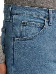 Jean pour homme grande taille, coupe large droite et ample, en denim écologique, design durable, tissu épais et doux, style personnalisé - Product Image 6