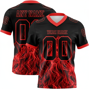 Personalized Men's Youth Adults' Long Sleeve American Football Style Jersey Team Sports Uniform <b>Shirt</b> - Product Image 4