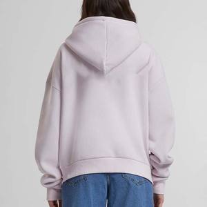 ODM OEM hiver logo personnalisé 100% coton avec poche pull surdimensionné français éponge porter décontracté entraînement Style Y2k sweats à capuche pour femmes - Product Image 2